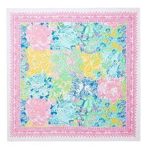 Lilly Pulitzer Cheek to Cheek Family Beach Towel 64" Square New with Tags